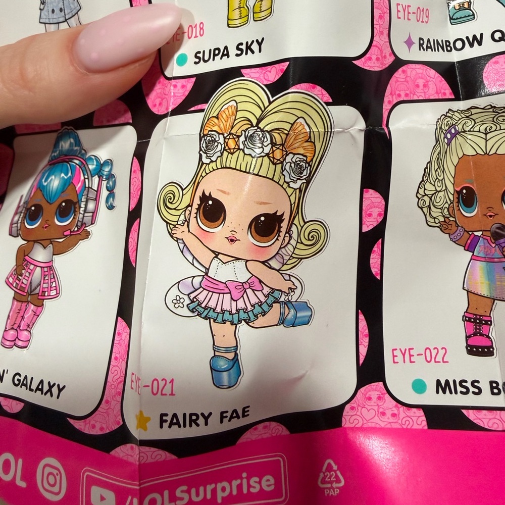 L.O.L. Surprise! Fairy Fae Action Figure - Pink and Blue